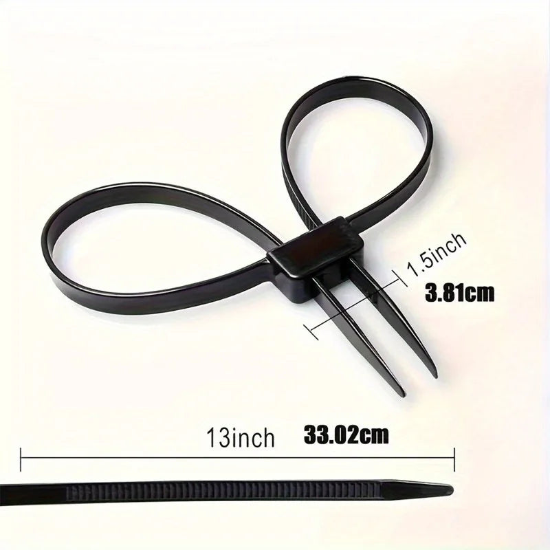 Colliers de Serrage Nylon Double Trou Antidérapants – Lot de 4 | Usage Tactique & Professionnel - BLACKBEARD OUTDOOR INDUSTRIES