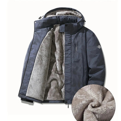 Veste d’Hiver Homme – Imperméable et Coupe-vent, avec Capuche Détachable, Doublure en Laine, Idéale pour Randonnée, Travail... BLACKBEARD OUTDOOR INDUSTRIES