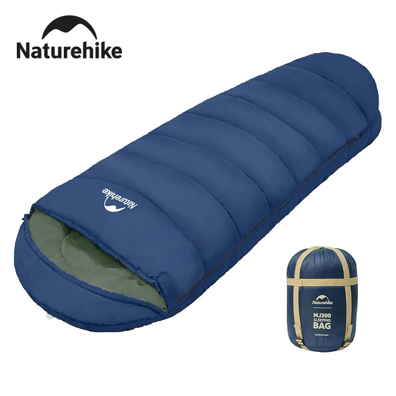 Sac de Couchage Momie Naturehike MJ300/MJ600 – 3 Saisons Camping Hiver Adulte