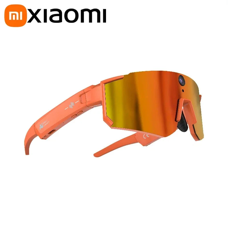 Lunettes Tactiques Intelligentes AI – Caméra 1080P 8MP Anti-Shake, 32Go, Coupe-Vent | Cyclisme & Sport