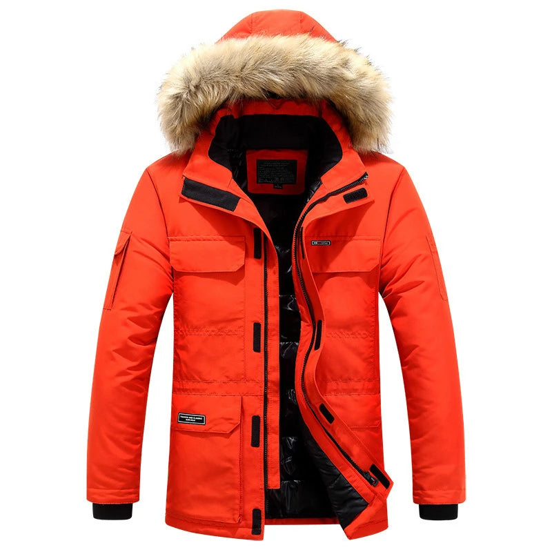 Manteau Hiver Homme WINSTAND - Veste Casual à Capuche, Zip, Poches et Doublure en Polyester BLACKBEARD OUTDOOR INDUSTRIES