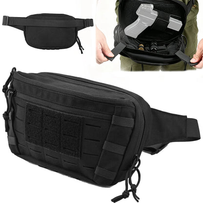 Sacoche banane tactique avec holster et porte-chargeurs