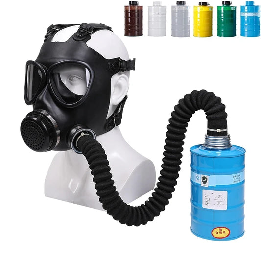 Masque à Gaz Intégral – Caoutchouc Naturel, Cartouche RD40, Certifié CE