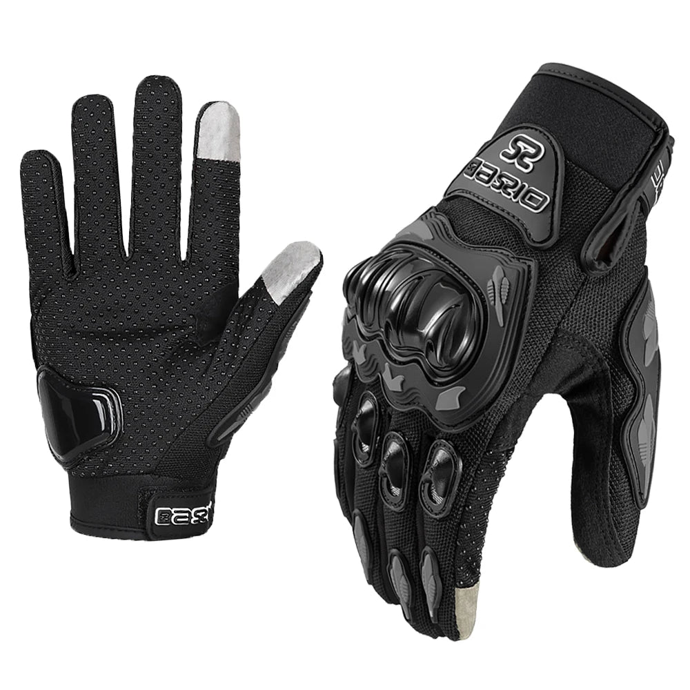 Gants Moto Été Respirants SUOMY – Plein Doigt Tactile Anti-Dérapant Motocross
