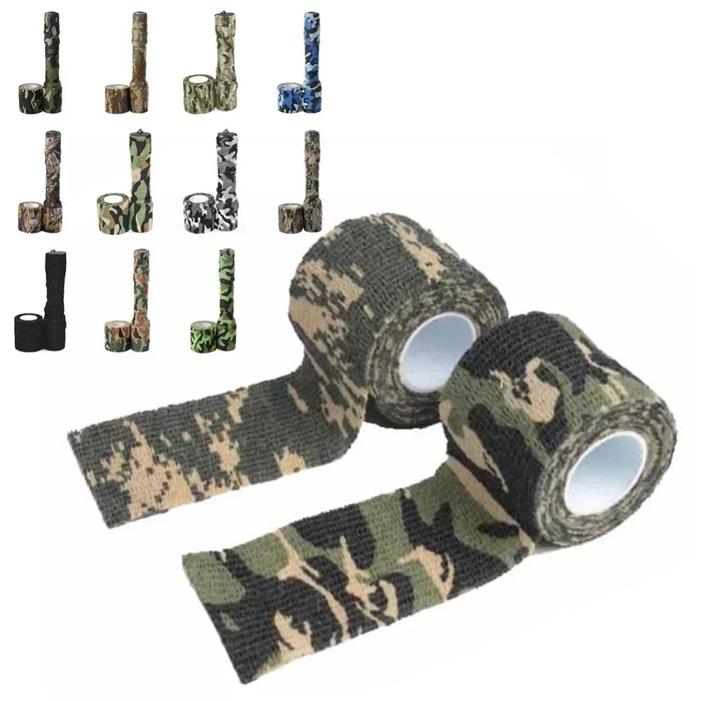 Ruban de Camouflage Extérieur 5 cm x 4,5 m – Bande Adhésive Auto-adhésive Imperméable pour Chasse, Tir et Outdoor Ma boutique