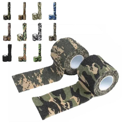 Ruban de Camouflage Extérieur 5 cm x 4,5 m – Bande Adhésive Auto-adhésive Imperméable pour Chasse, Tir et Outdoor Ma boutique