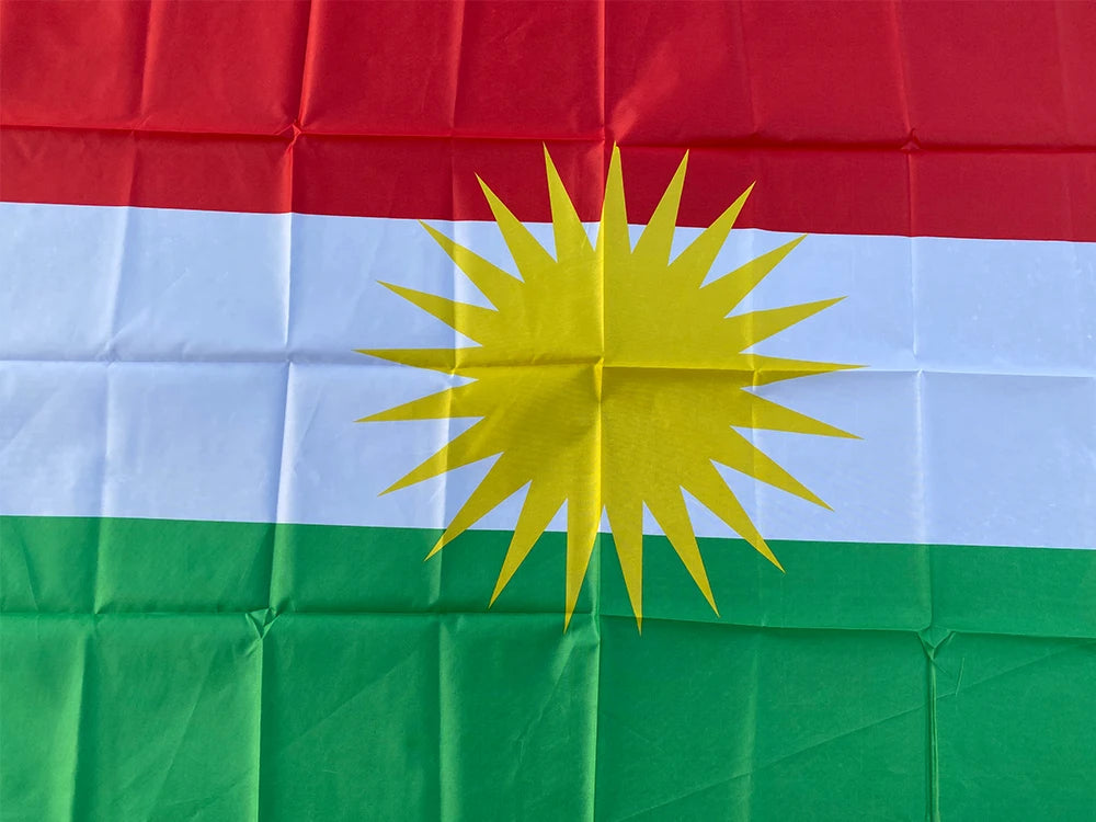 Drapeau Kurde - 90x150 cm (Kurdistan) BLACKBEARD OUTDOOR INDUSTRIES