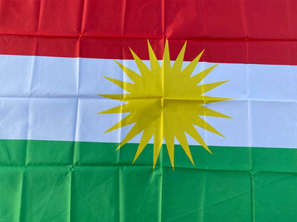Drapeau Kurde - 90x150 cm (Kurdistan) BLACKBEARD OUTDOOR INDUSTRIES