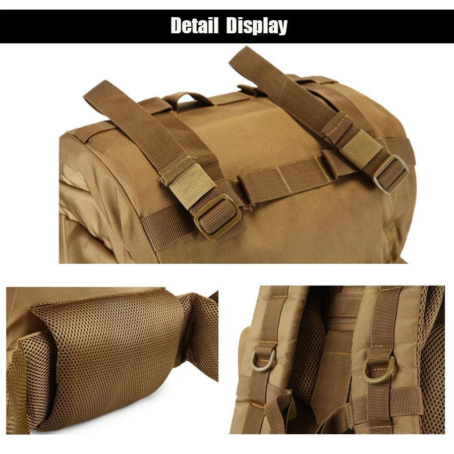 Sac à Dos Tactique 100L – Ultra Grande Capacité Étanche avec Cadre Interne - BLACKBEARD OUTDOOR INDUSTRIES