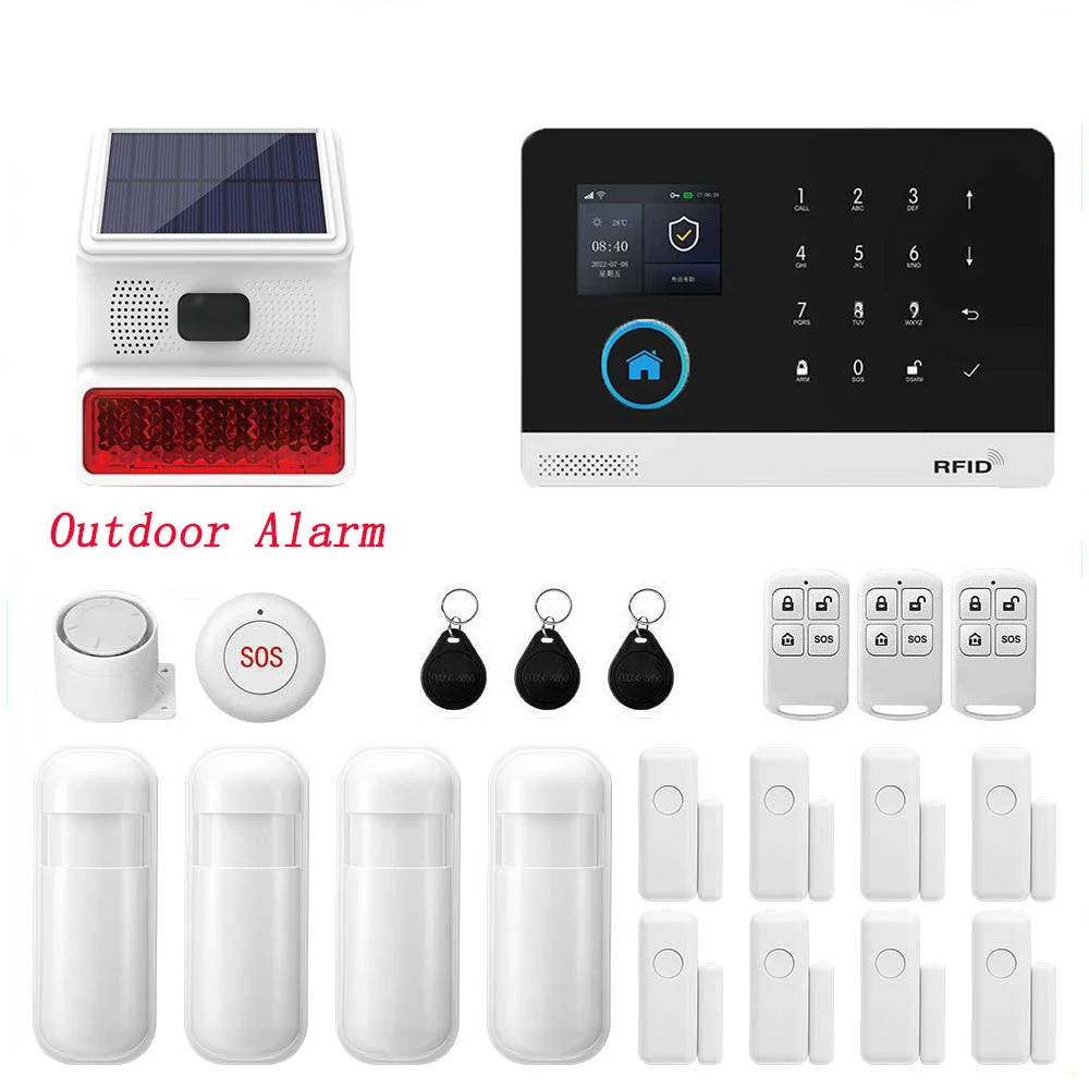 Système d’alarme WiFi pour maison avec capteur porte/fenêtre