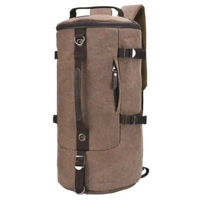 Sac à dos homme en toile et cuir – Voyage et ordinateur