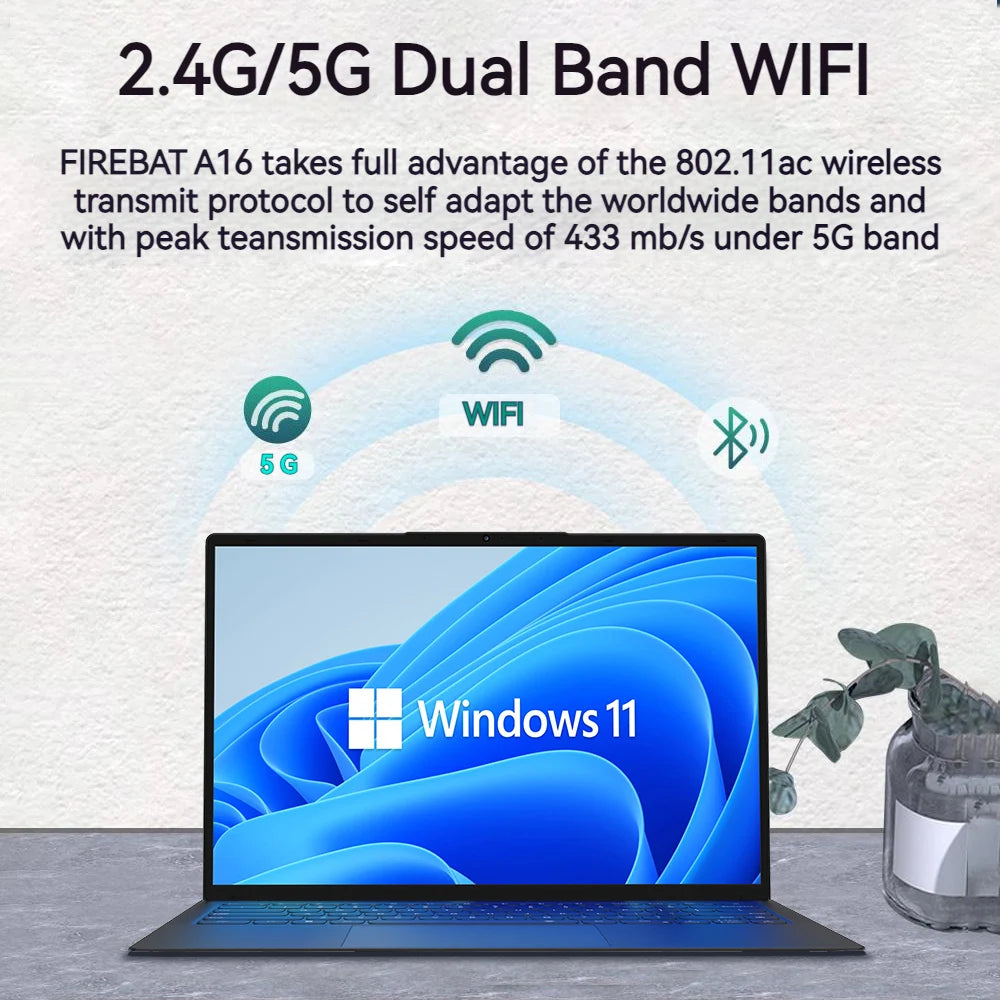 Firebat A16 Laptop – Ordinateur Portable Business Léger 16 pouces - BLACKBEARD OUTDOOR INDUSTRIES