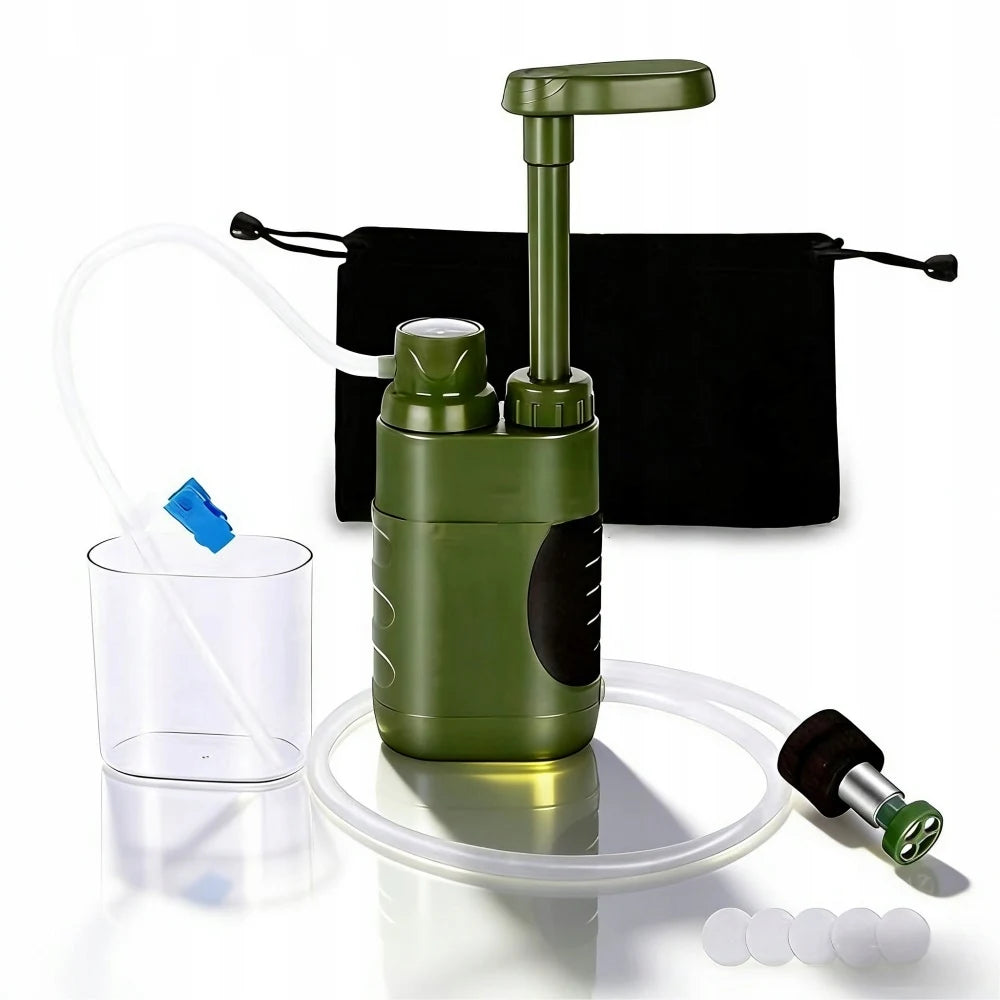 Filtre à Eau Portable 5 Étages 0,01µm – 3000L – Camping Survie Randonnée