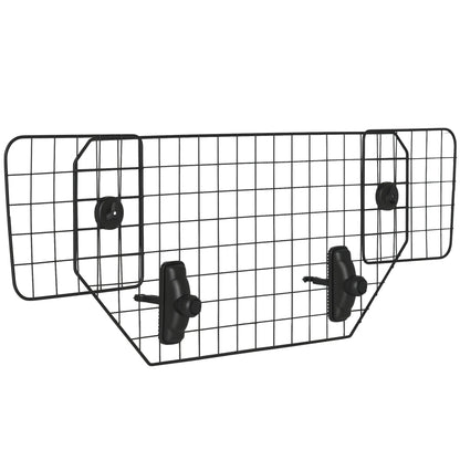 Barrière de Sécurité Auto pour Chien PawHut, Ajustable de 90 cm, Barrière de Protection Noire