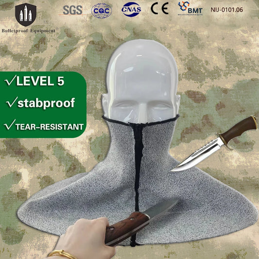 Tour de Cou Anti-Coupure Zip Niveau 5 EN388 - BLACKBEARD OUTDOOR INDUSTRIES