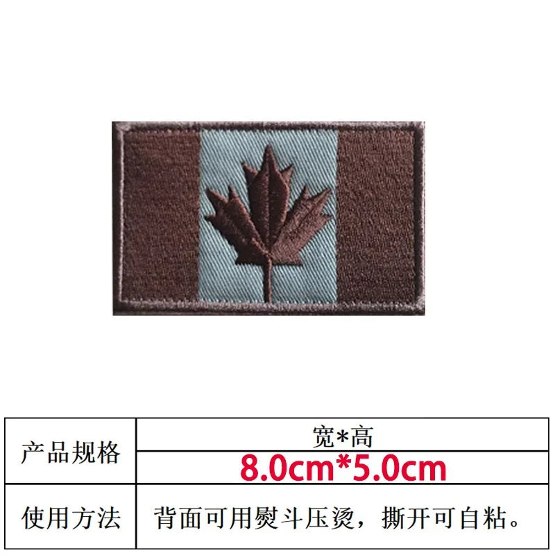 Patch Drapeau Canada – Brodé avec Velcro ou à Coudre - BLACKBEARD OUTDOOR INDUSTRIES