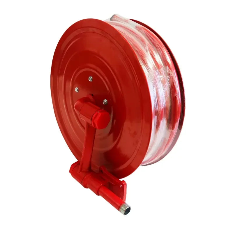 RIA Industriel Rouge Haute Pression – Dévidoir Tuyau 30 m, Raccord 1" ou 3/4", Feux Classe A & B