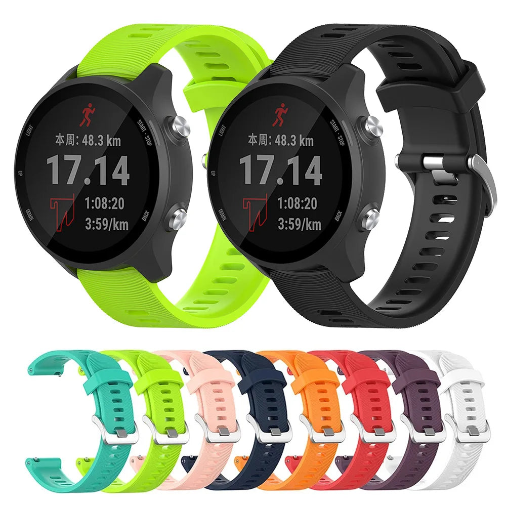 Bracelet en Silicone de 20mm pour Montre Garmin Forerunner / Venu / Vivoactive / Samsung Galaxy Watch BLACKBEARD OUTDOOR INDUSTRIES