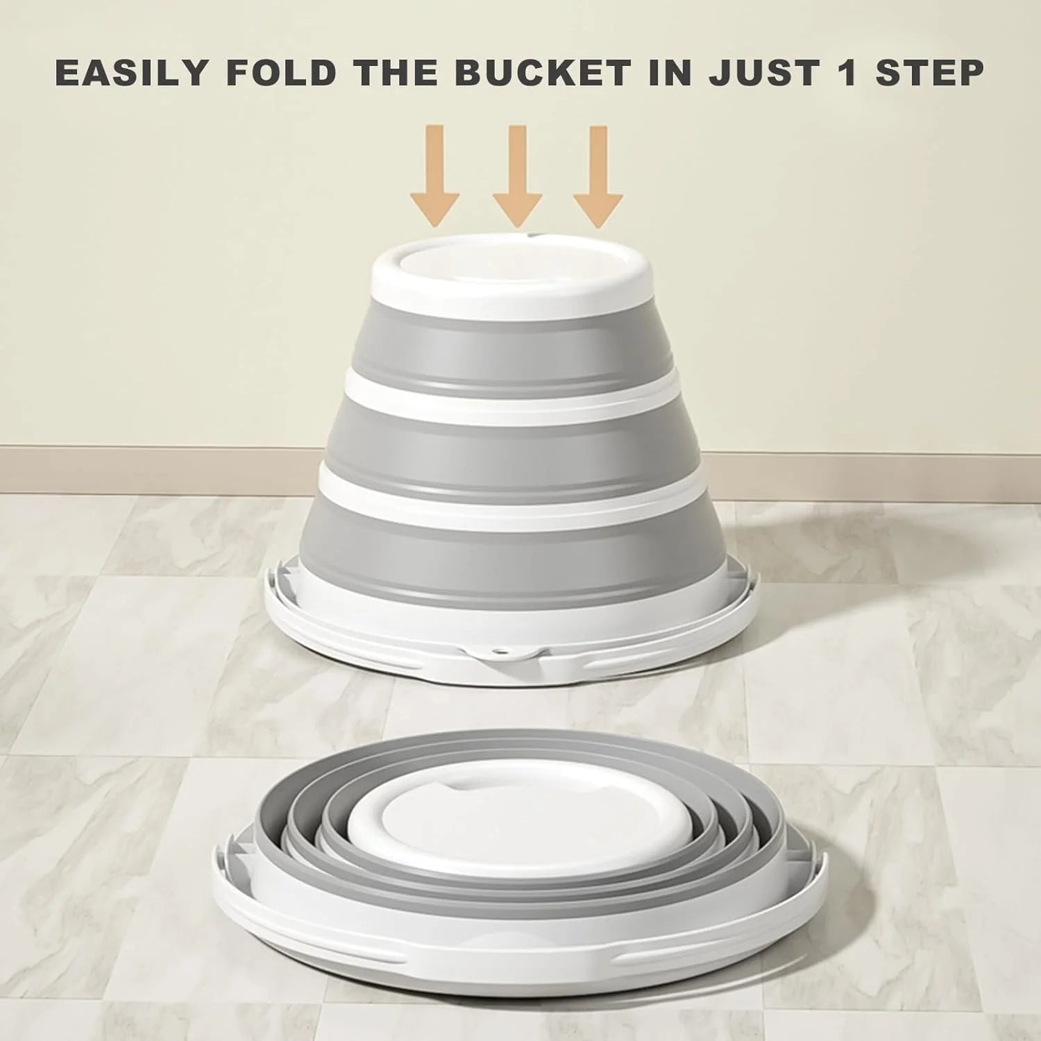 Seau Pliable en Silicone 10L – Seau Multi-Usage pour Pêche, Camping, Lavage de Voiture, Maison - BLACKBEARD OUTDOOR INDUSTRIES