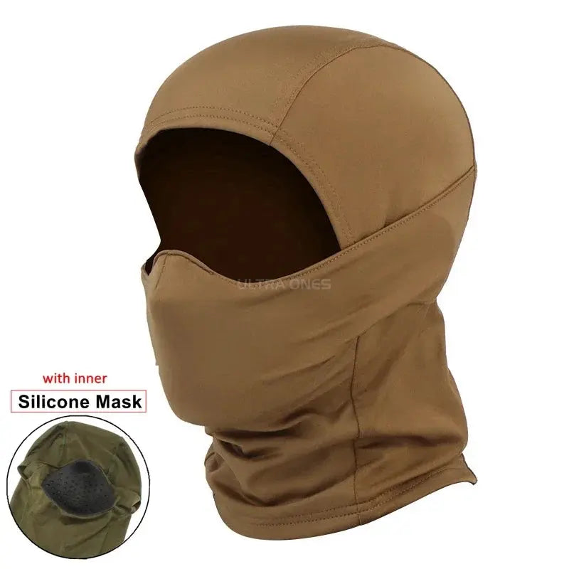 Tactical Mask Outdoor Balaclava – Masque Balaclava Silicone Demi-visage Coupe-vent Ma boutique