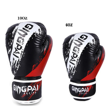 Gants de Kick-Boxing Cuir PU – Karate, Muay Thai, MMA, Sanda, Free Fight | 6 & 10 oz | Homme, Femme & Enfant | 3 Coloris - BLACKBEARD OUTDOOR INDUSTRIES