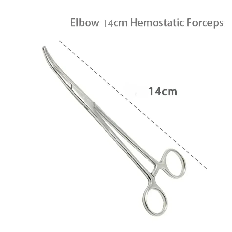Pinces hémostatiques en acier inoxydable 1 pièce - Outil chirurgical, pinces de verrouillage courbées/droites pour pêche