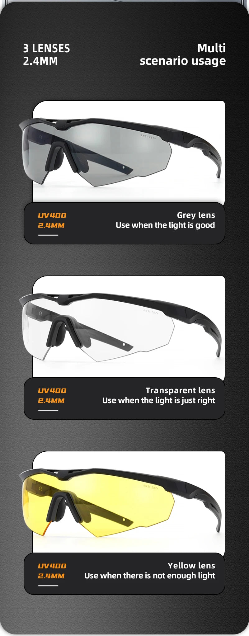 Lunettes Tactiques MYGAGA M504 - BLACKBEARD OUTDOOR INDUSTRIES