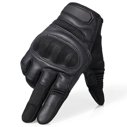 Gants Tactiques Plein Doigt MVPTOO – Cuir PU Tactile Anti-Dérapant Airsoft Combat