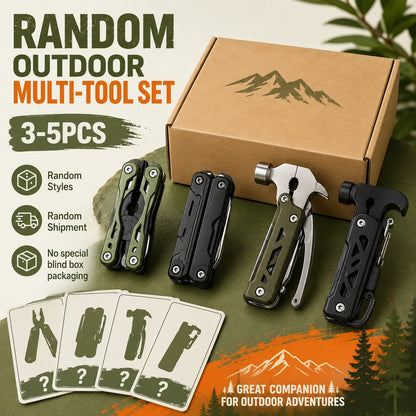 Lot d’outils outdoor multifonctions, 3 à 5 pièces assorties