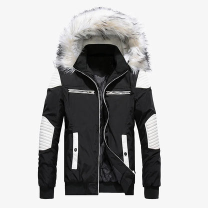 Parka Homme à Capuche Matelassée - Chaude et Épaisse pour l'Hiver
