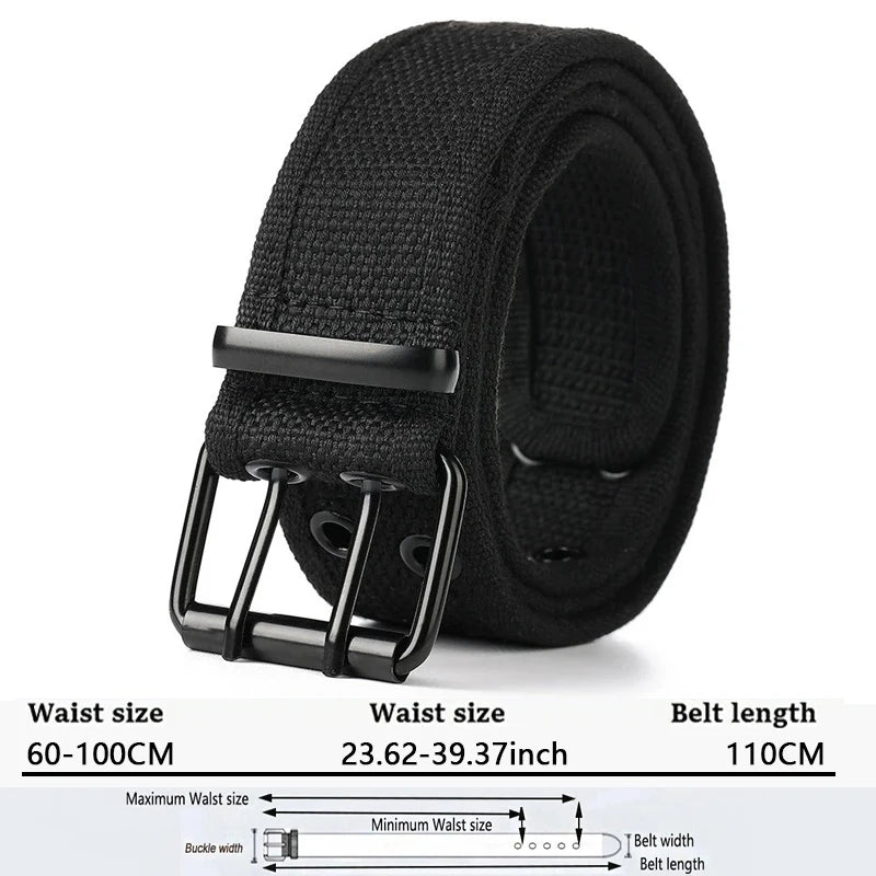 Ceinture Tactique en Toile 4CM pour Homme – Ceinture Militaire pour Travail, Jeans et Tenue Quotidienne - BLACKBEARD OUTDOOR INDUSTRIES