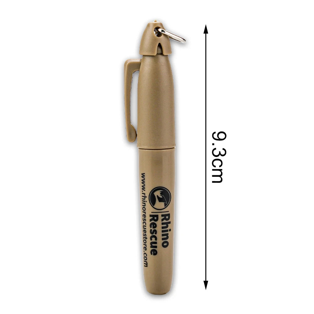 RHINO RESCUE - Stylo Tactique – Marqueur Permanent pour Équipement Tactique & Cadeau pour le Camping et la Randonnée BLACKBEARD OUTDOOR INDUSTRIES