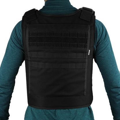 Gilet Porte-Plaques Tactique MOLLE - Airsoft, Chasse, Pêche
