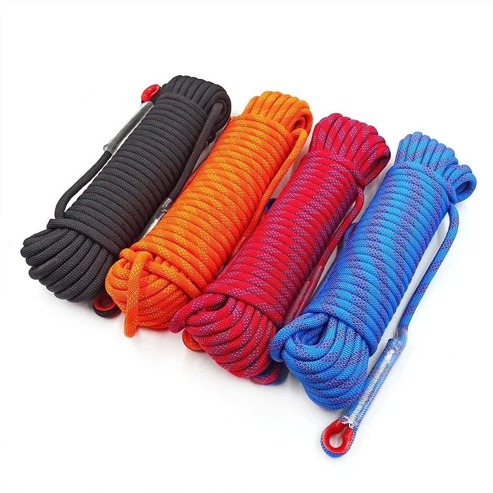 8mm Safety Life Rope Climbing Rope Static Rock Mountaineering Rope Outdoor Survival Fire Escape Car Rescue 10m 20m 30m 40m - BLACKBEARD OUTDOOR INDUSTRIES