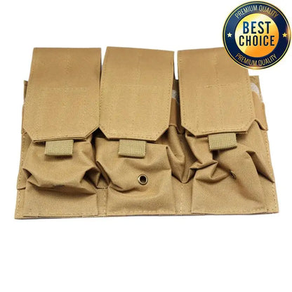 Tactical MOLLE 5.56mm Magazine Pouch – Double/Triple Mag Pouch pour M4, AR15, CS Rifle, Paintball & Chasse - BLACKBEARD OUTDOOR INDUSTRIES