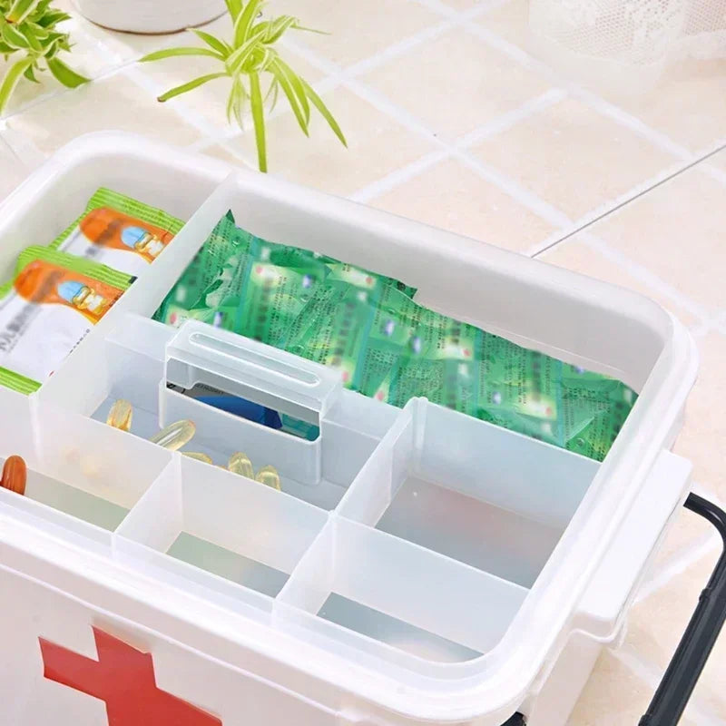Boîte de Rangement Médicale à Double Couches – Portable et Résistante Ma boutique
