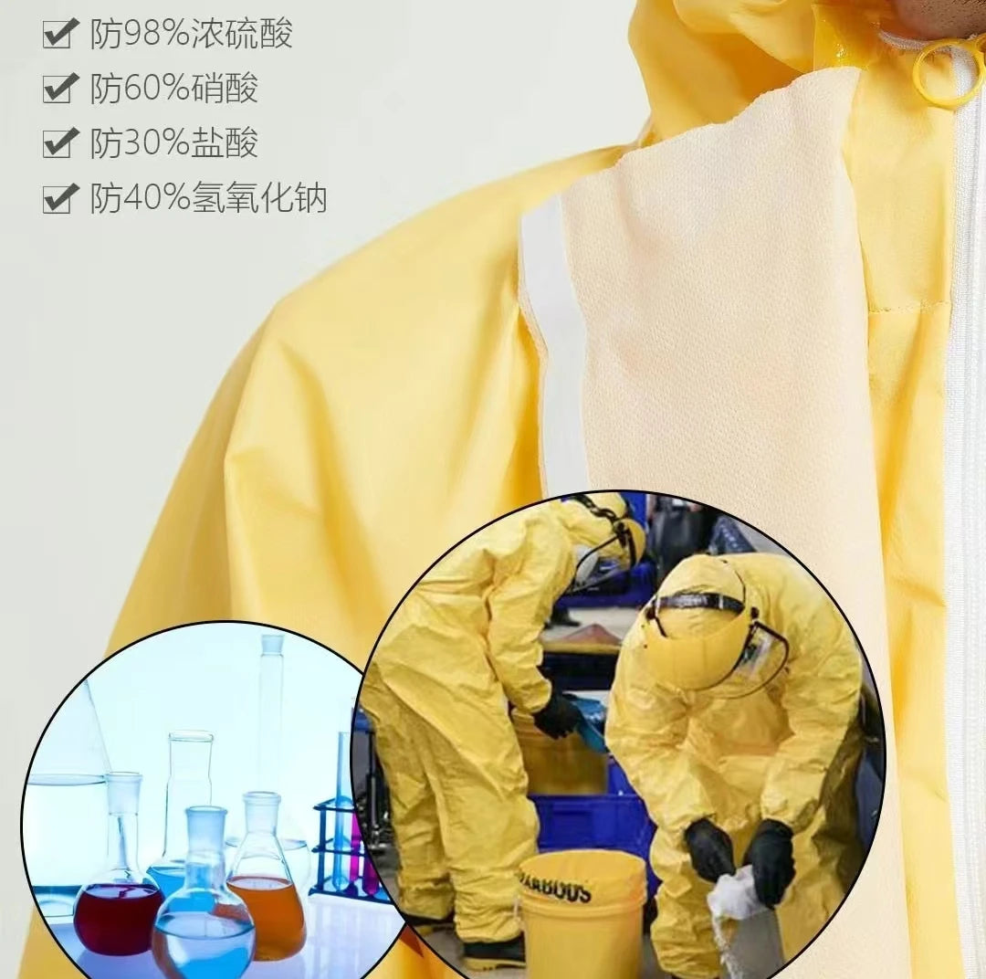 Combinaison de Protection Chimique Anti-Acide & Anti-Alcali avec Chapeau - BLACKBEARD OUTDOOR INDUSTRIES