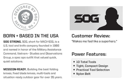 SOG Sync I Traveler EDC Multi-tool with 10 Survival Tools, Tactical & Outdoor Camping Supplies, Portable Travel & Hiking Kit Set BLACKBEARD OUTDOOR INDUSTRIES