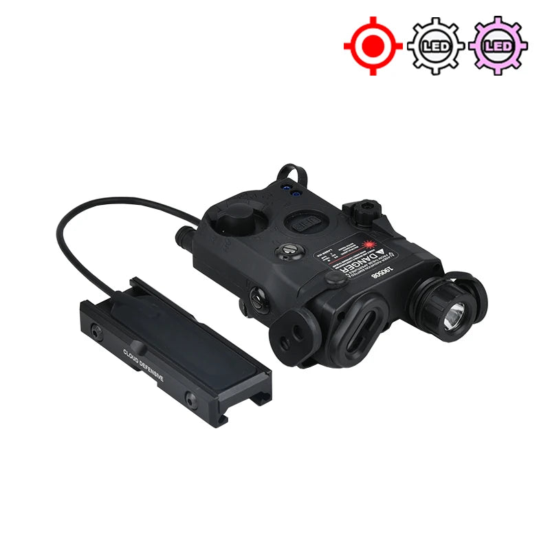 WADSN PEQ-15 LA-5C Désignateur Laser Tactique Rouge Vert Bleu – Rail 20mm - BLACKBEARD OUTDOOR INDUSTRIES