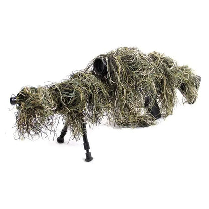 Housse Ghillie Camouflage pour Fusil – Sangle Élastique Airsoft Chasse Milsim 120-170 cm