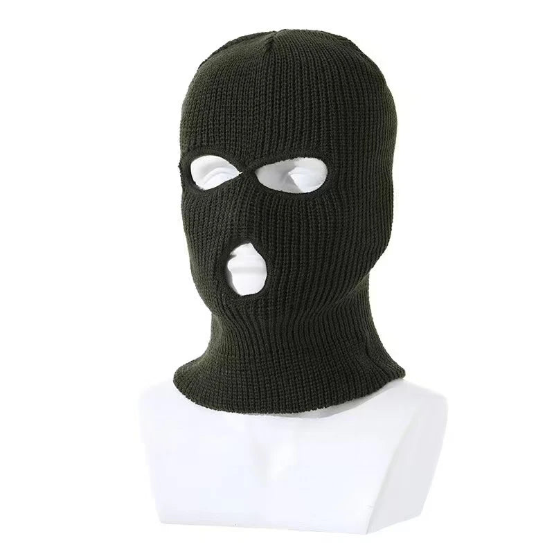 Cagoule Ski Tactique Tricot Hiver – 3 Trous Unisexe