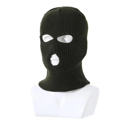 Cagoule Ski Tactique Tricot Hiver – 3 Trous Unisexe