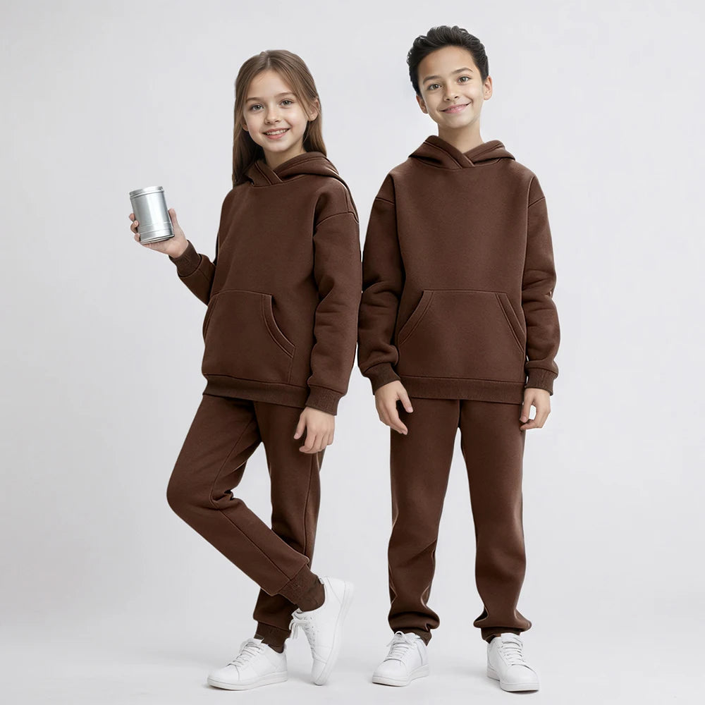 Ensemble Survêtement Enfant Hoodie + Pantalon – Fille Garçon 12M à 8 Ans