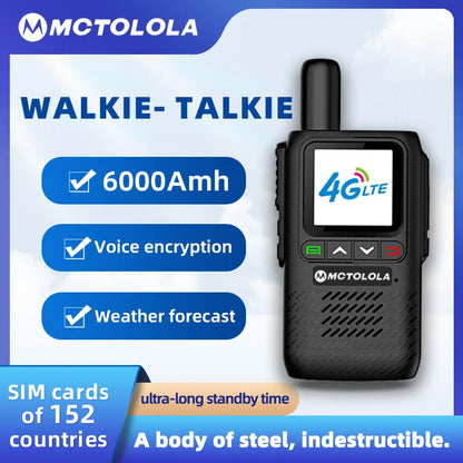MOTOLOLA MT-888 Talkie-Walkie 4G/5G PoC - Communication à Portée Mondiale - BLACKBEARD OUTDOOR INDUSTRIES