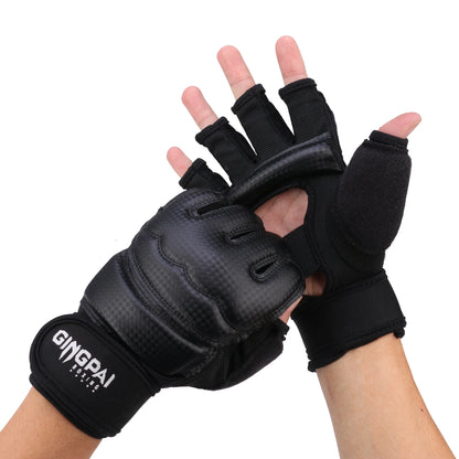 Gants de Boxe Demi-Doigts – MMA / Sanda / Taekwondo / Karaté – Cuir PU – Adulte & Enfant - BLACKBEARD OUTDOOR INDUSTRIES