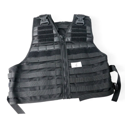 Gilet Tactique MOLLE Ajustable – Oxford Haute Densité, Bandes Réfléchissantes, Détachement Rapide | Airsoft, Sécurité