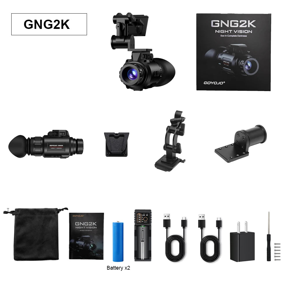 Lunette de Vision Nocturne 2K WiFi White Phosphor 45° HD – NITERUS GNG2K