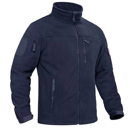 Veste Polaire Tactique Homme TACVASEN — Col Montant, Zip Intégral, 7 Poches | S à 2XL US - BLACKBEARD OUTDOOR INDUSTRIES