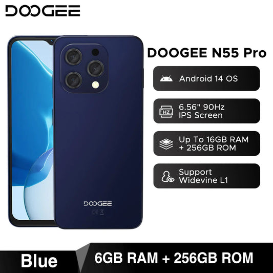 DOOGEE N55 Pro – Smartphone Puissant et Abordable - BLACKBEARD OUTDOOR INDUSTRIES