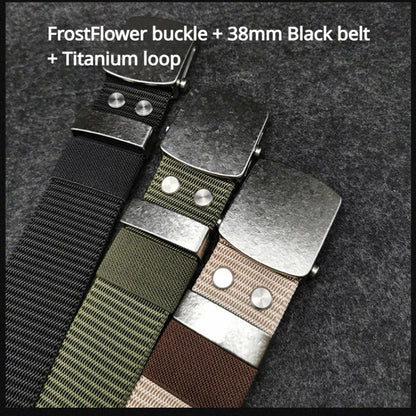 Ceinture Tactique en Nylon avec Boucle Automatique en Titane Pur (35/38 mm) Ma boutique